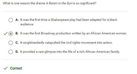 What is One Reason the Drama 'A Raisin in the Sun' Is So Significant: A Deeper Dive into the Play’s Legacy and Impact